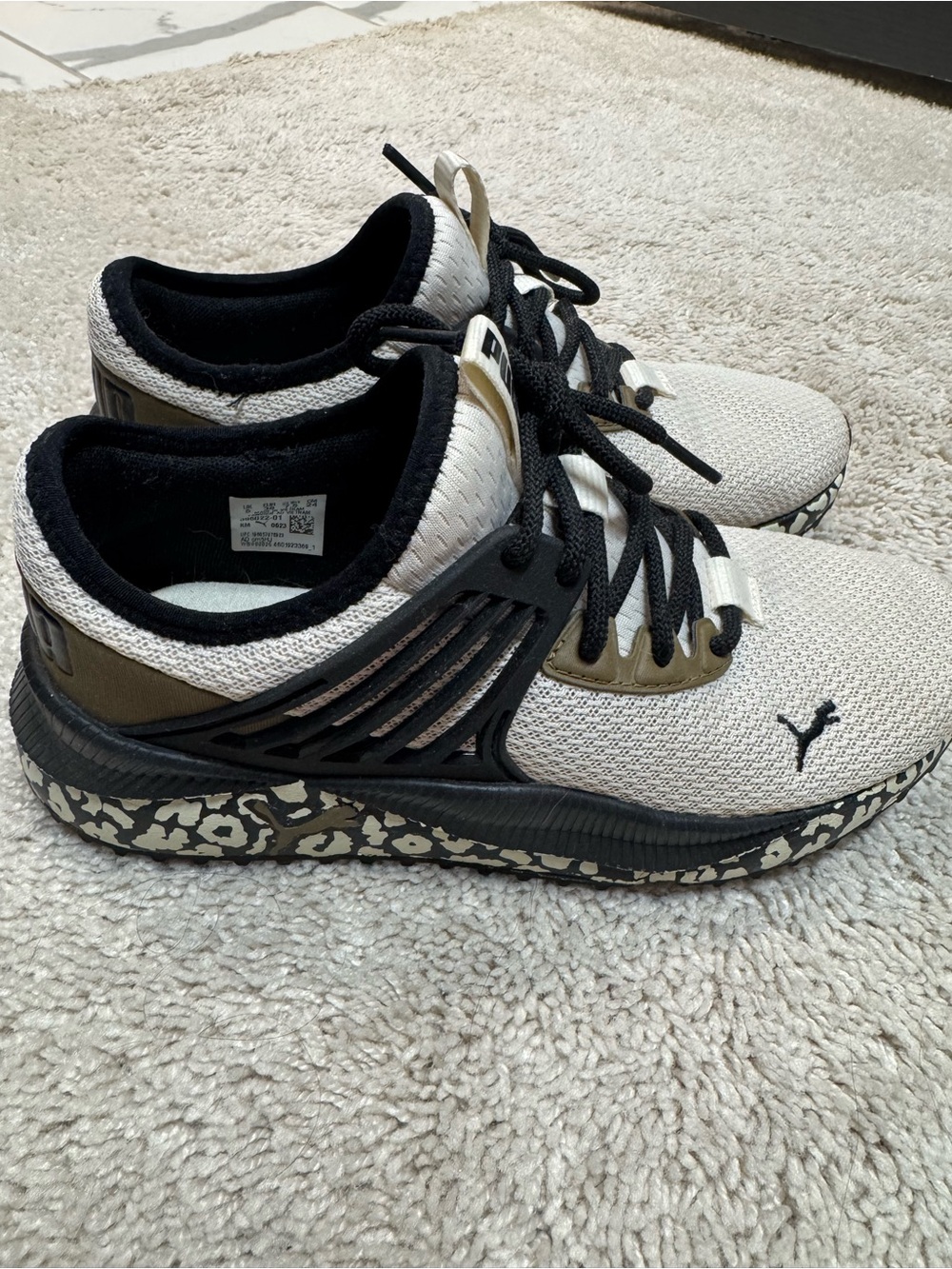 PUMA Women's Pace Future Animal Sneakers - Beige/Black